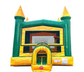 Green and yellow castle bounce house rental in Bowling Green KY