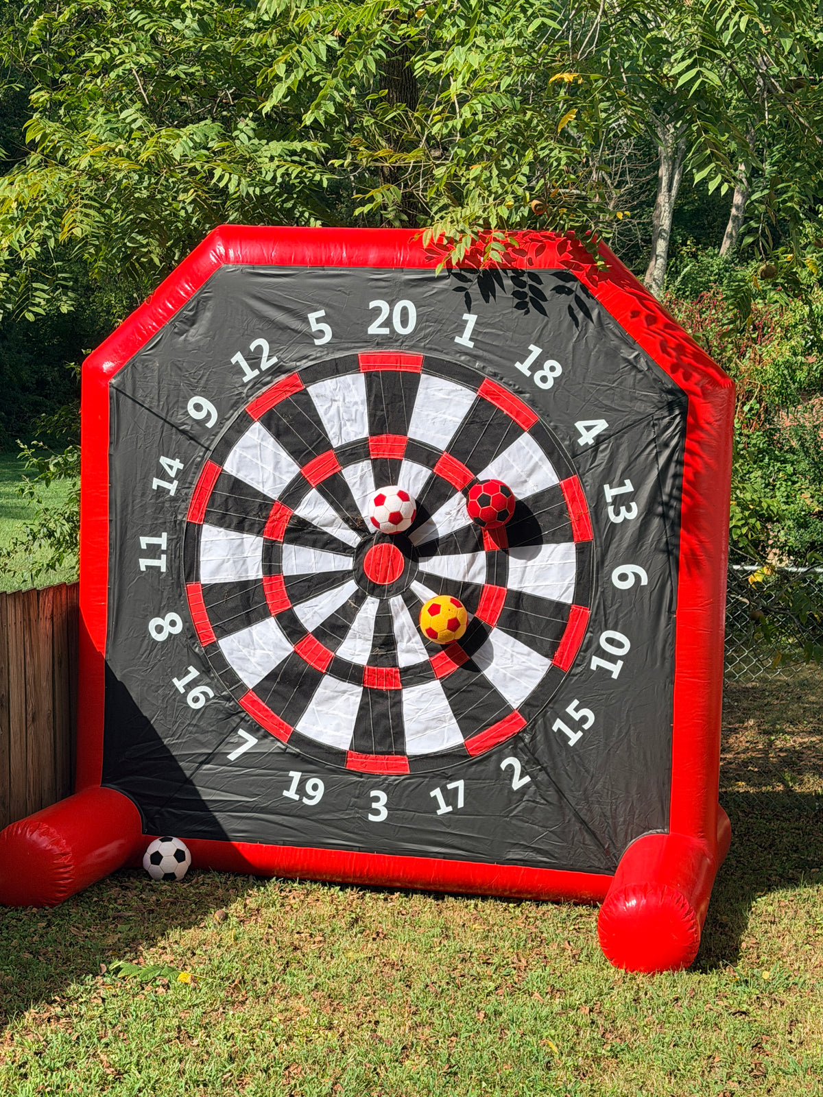 Inflatable soccer darts game rental in Bowling Green KY