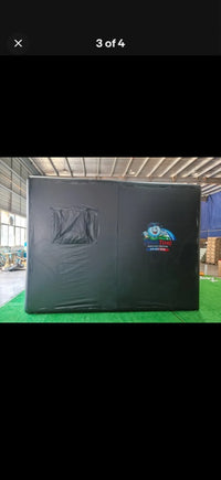 DriveTime golf simulator enclosure side view