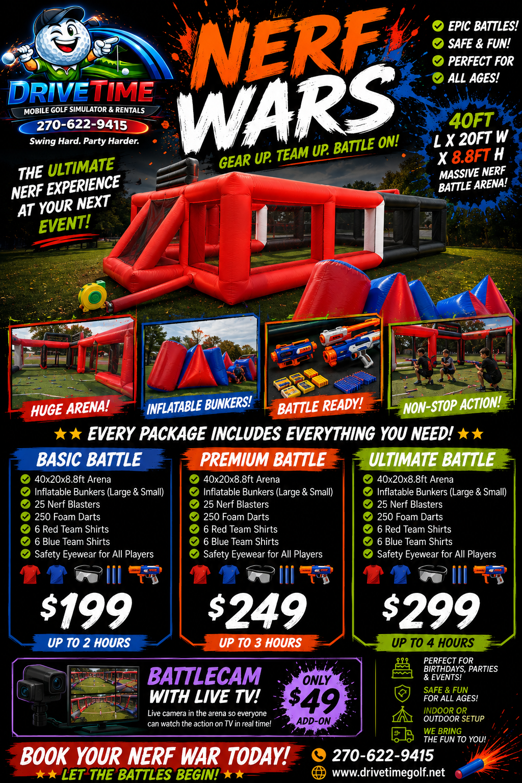 nerf wars package