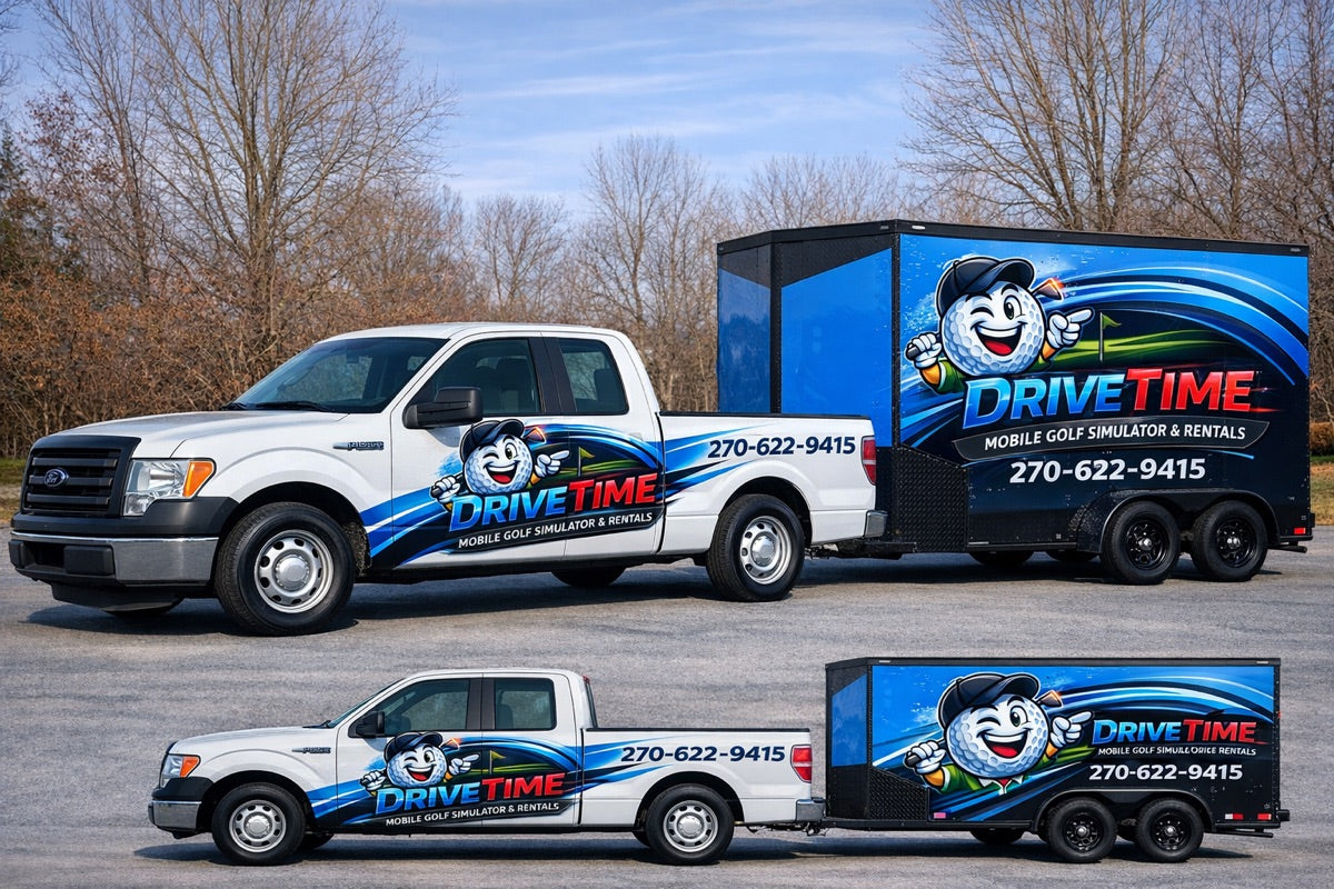 DriveTime branded truck and trailer in Bowling Green KY